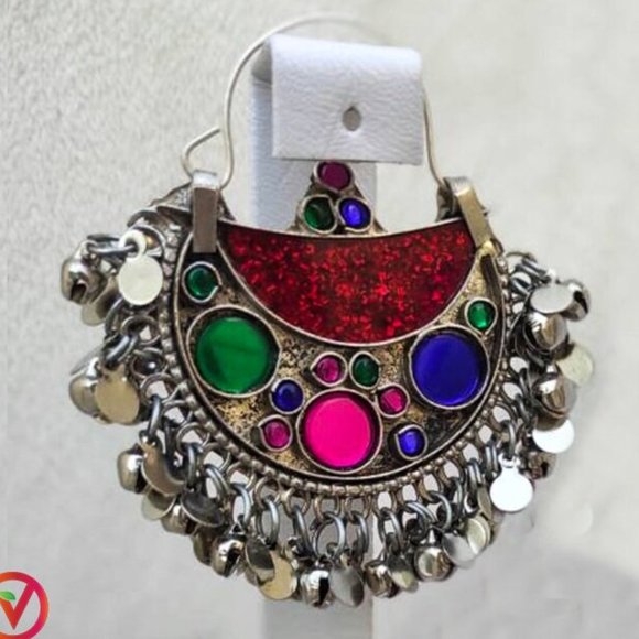 Antique Afghan handmade stylish jewelry-Tribal choker set - Picture 6 of 6